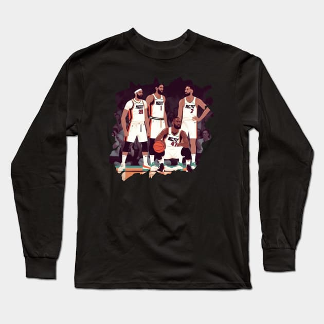 Miami Heat Long Sleeve T-Shirt by Pixy Official